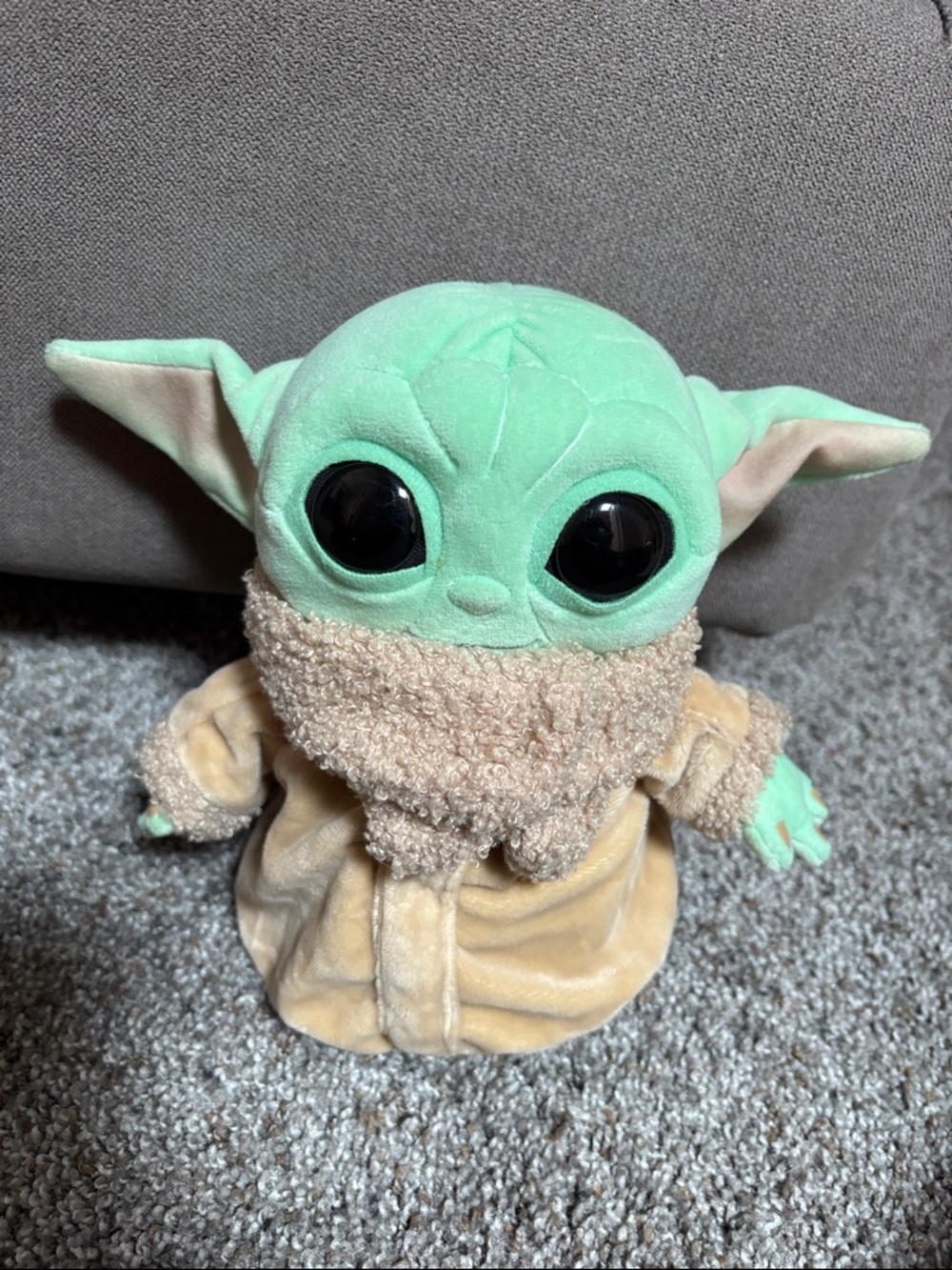 Mattel Green and Tan Grogu-Style Plush